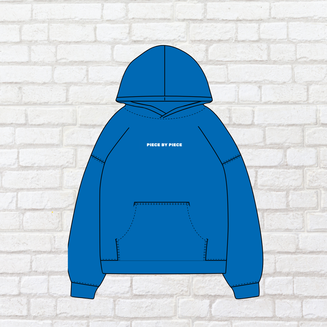 Piece By Piece - Signed Hoodie COBALT BLUE